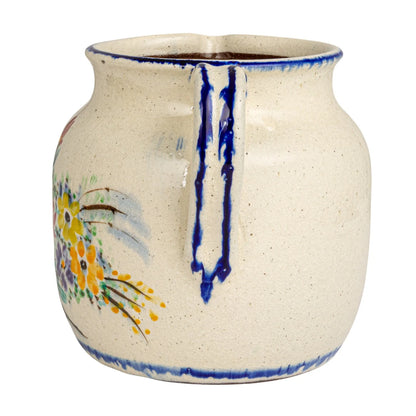 Floral Terra-Cotta Pitcher
