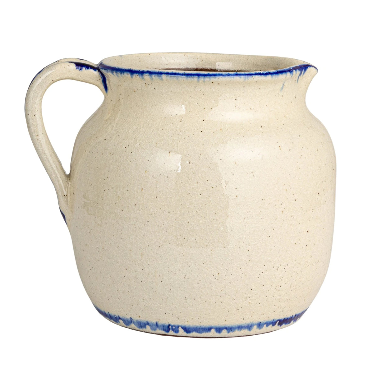Decorative Terra-cotta Pitcher w/ Flowers & Handle (Each One Will Vary)