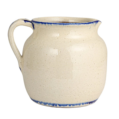 Decorative Terra-cotta Pitcher w/ Flowers & Handle (Each One Will Vary)