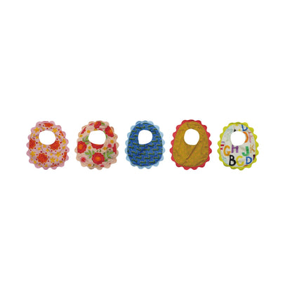 Cotton Baby Bibs with Terry Cloth Back