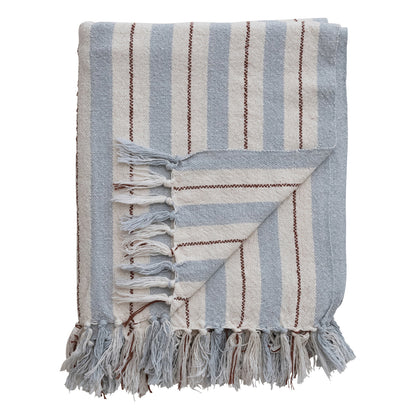Striped Cotton Throw