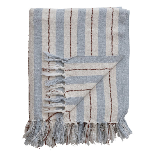 Striped Cotton Throw