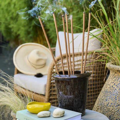 7 Piece All Natural Geranium Clove & Cedar Scented Incense Sticks