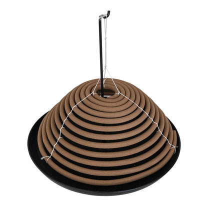 2 Piece Outdoor Hanging Incense Coil With Stand - Set Of 3 In Box