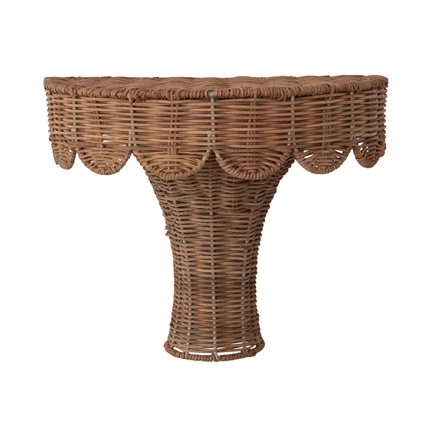Rattan Scalloped Shelf