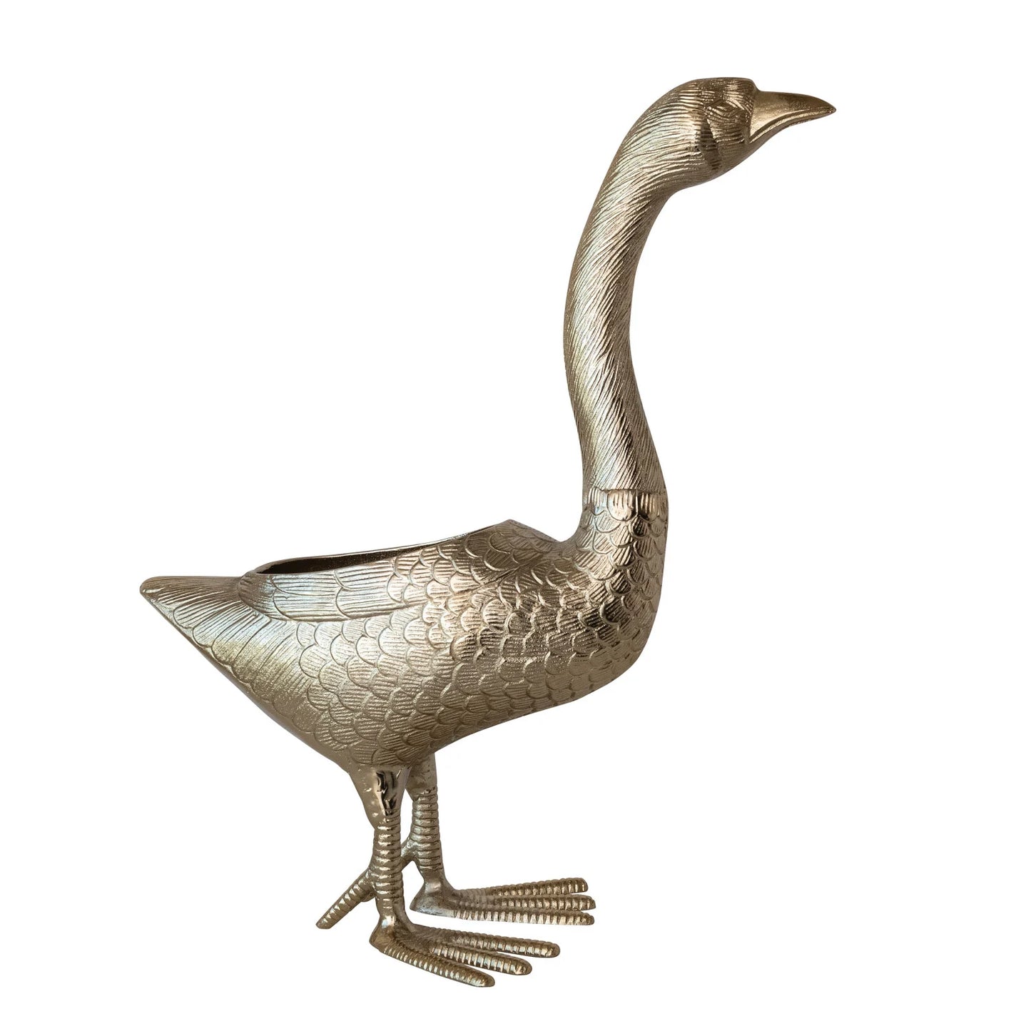 Gold Goose Planter