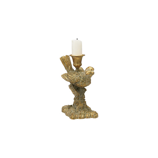 Gold Bird Taper Holder