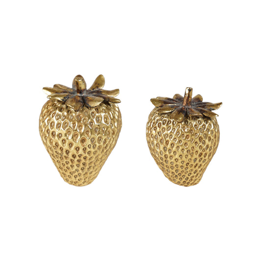 Gold Resin Strawberry