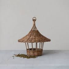 Wicker Bird House