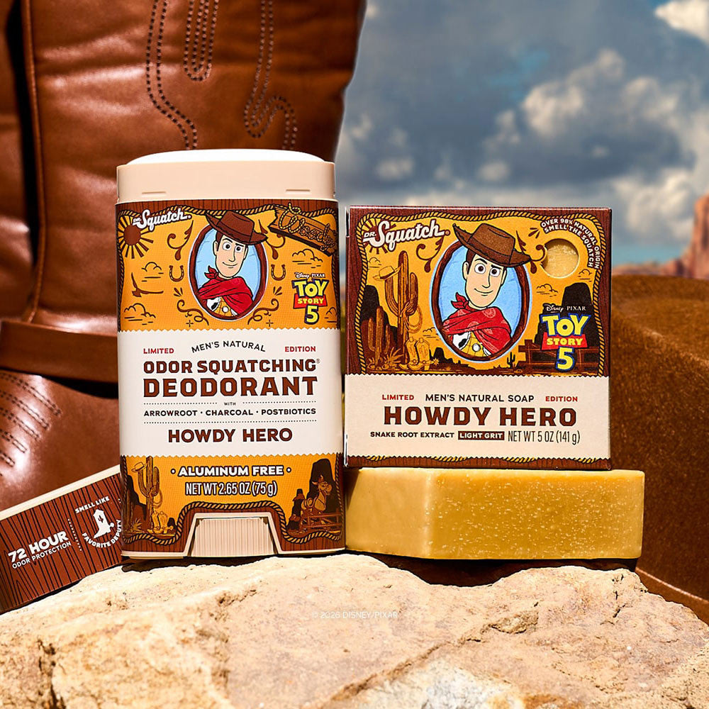 Dr. Squatch Men's Natural Bar Soap - Howdy Hero