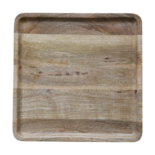 13-3/4" Square Mango Wood Cheese/Serving Board