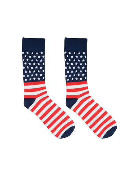 Men's Bamboo Crew Socks - Flags