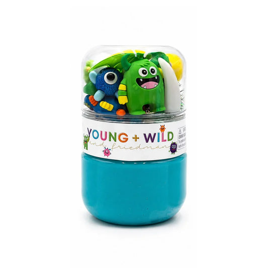 Grab And Go Dough Jar - Colorful Monsters