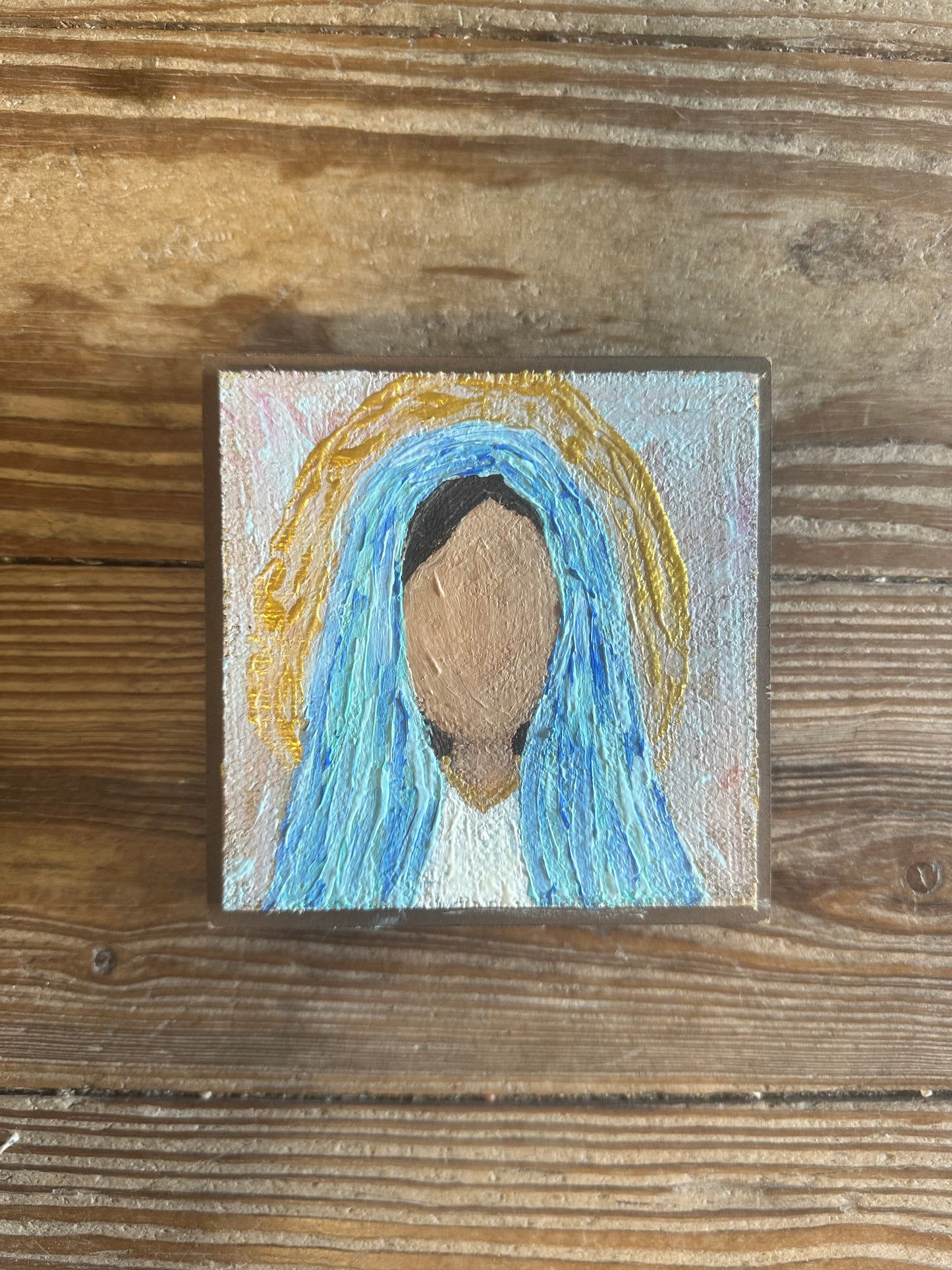 Blessed Creations Art Painting - Small Close-Up Mary