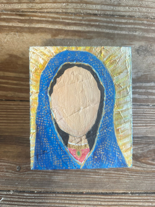 Blessed Creations Art Painting - Blue Mary