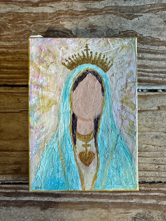 Blessed Creations Art Painting - Mary with Crown