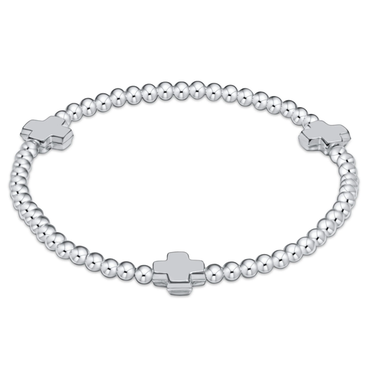 Signature Cross 3mm Sterling Bracelet - Sterling