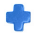 Signature Cross Stud - Cobalt