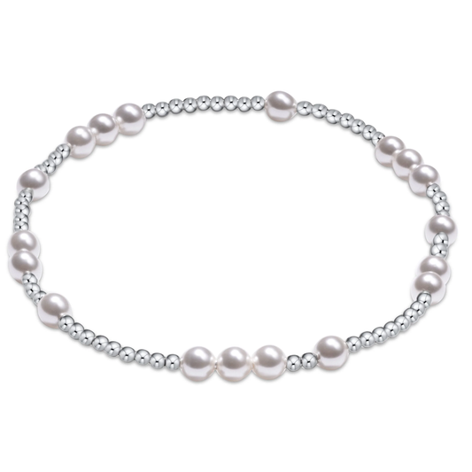Hope Unwritten Pearl 4mm Sterling Bracelet