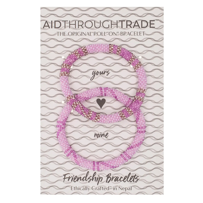 Roll-On Friendship Bracelets - Orchid