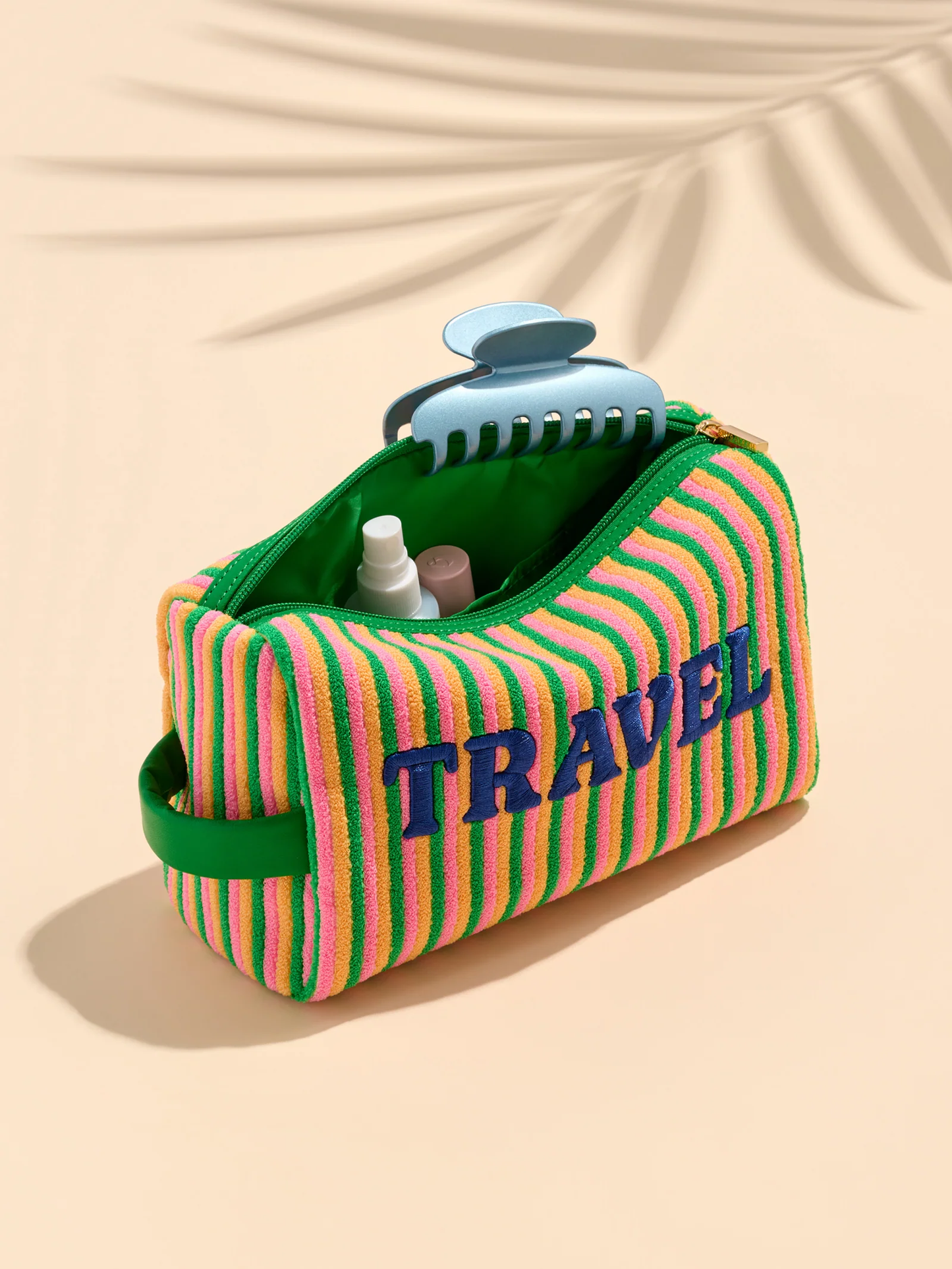 "Travel" Medium Zip Pouch - Multi