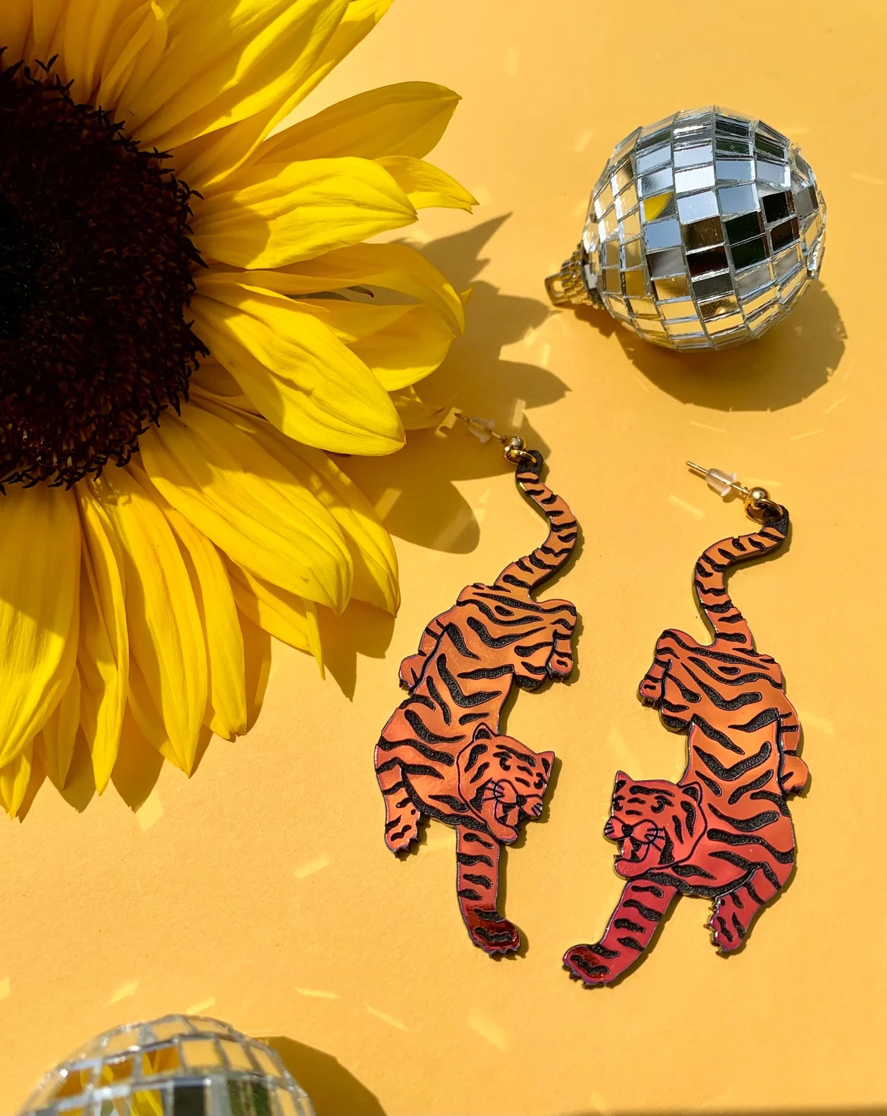Handmade Earrings - Tiger