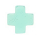 Signature Cross Stud - Mint