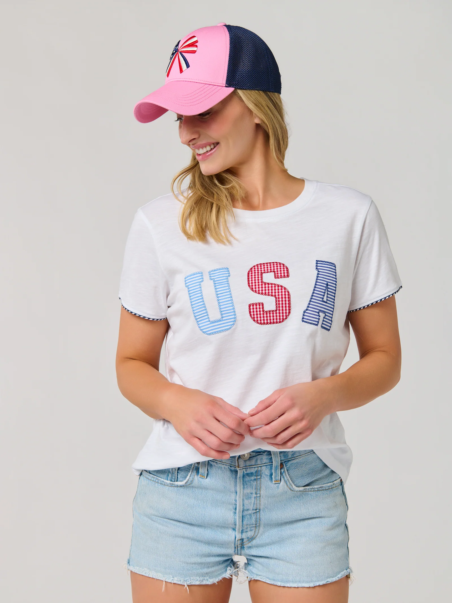 "USA" Relaxed Tee - White