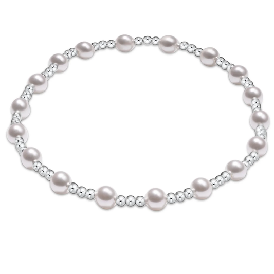 Sincerity Pearl 4mm Sterling Bracelet