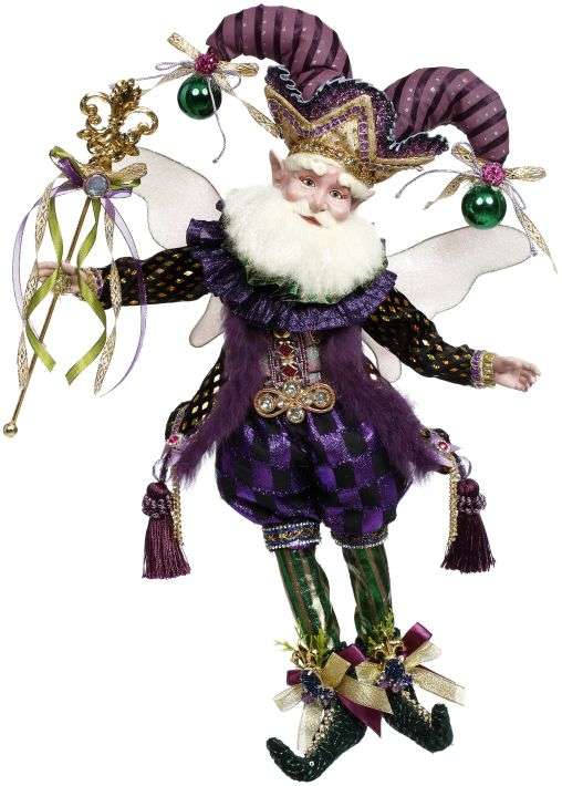 Mardi Gras Jester Fairy - 17"
