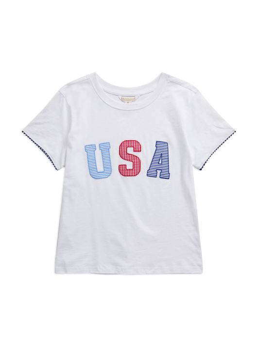 "USA" Relaxed Tee - White