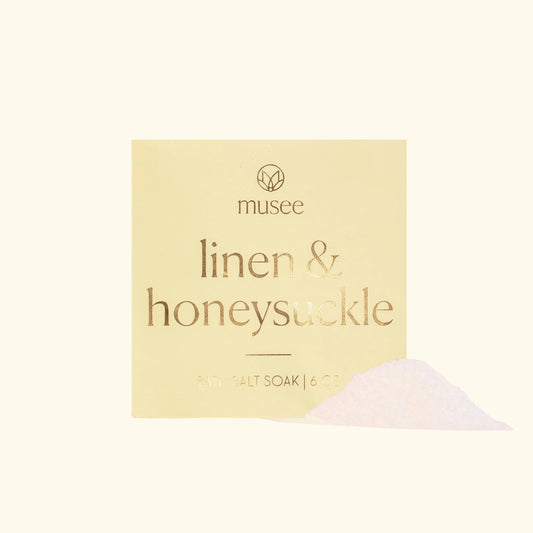 Linen & Honeysuckle Mini Bath Salt Soak
