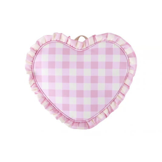 Ruffle Heart Mini Tote - Watermelon