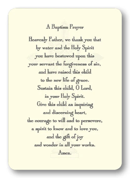 Prayer Cards for Baptism