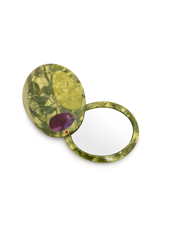 Olive Compact Mirror