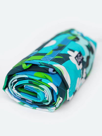 Picnic Blanket - Garden Oasis Blue