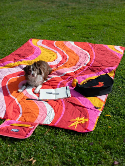 Picnic Blanket - Pink Wave