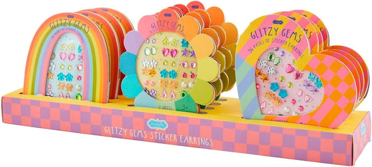 Glitzy Gems Stick-On Earrings