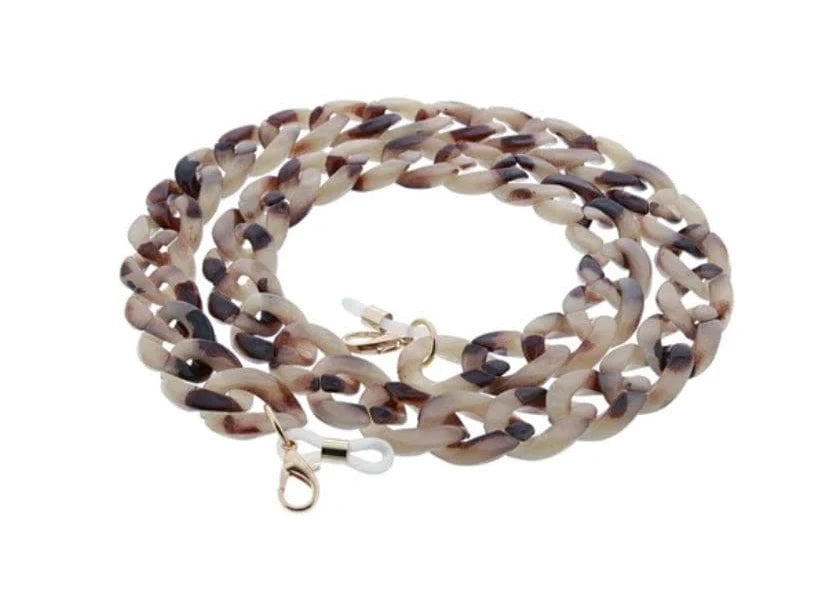 24' Eyeglasses Necklace Eco Chain - Gray Tortoise
