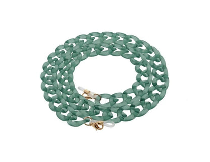 24' Eyeglasses Necklace Eco Chain - Aqua