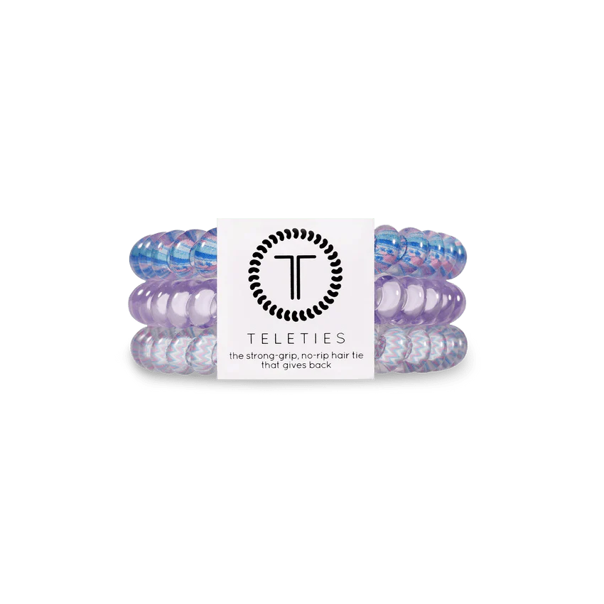 Small Hair Tie 3 Pack - Orchid Oasis