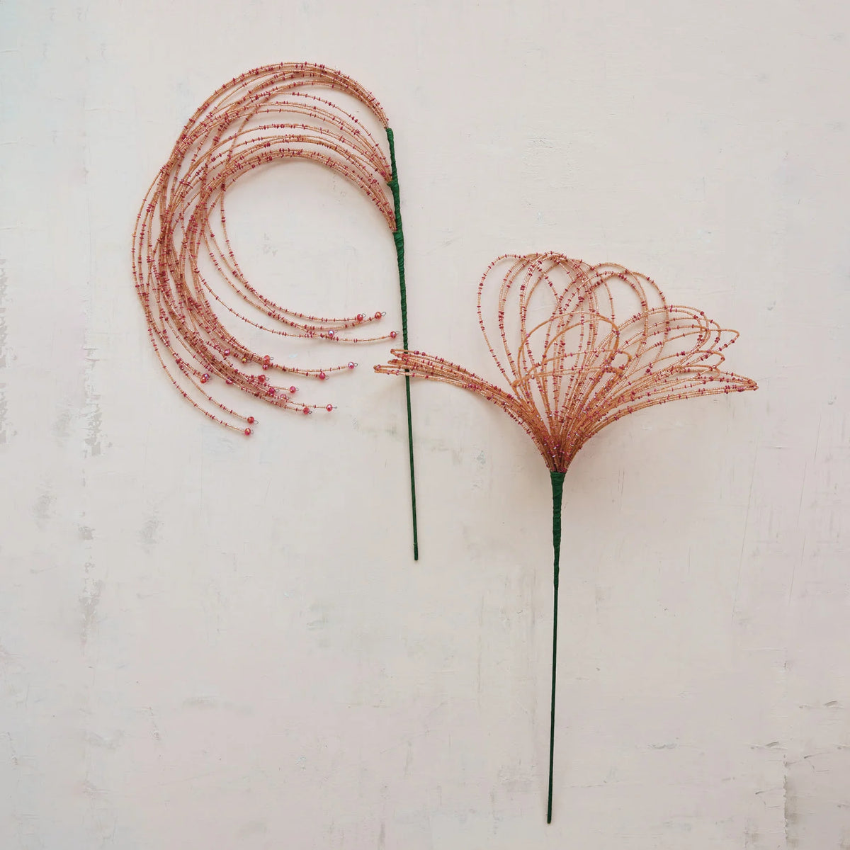 Handmade Glass & Acrylic Beaded Spray Stem